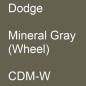 Preview: Dodge, Mineral Gray (Wheel), CDM-W.